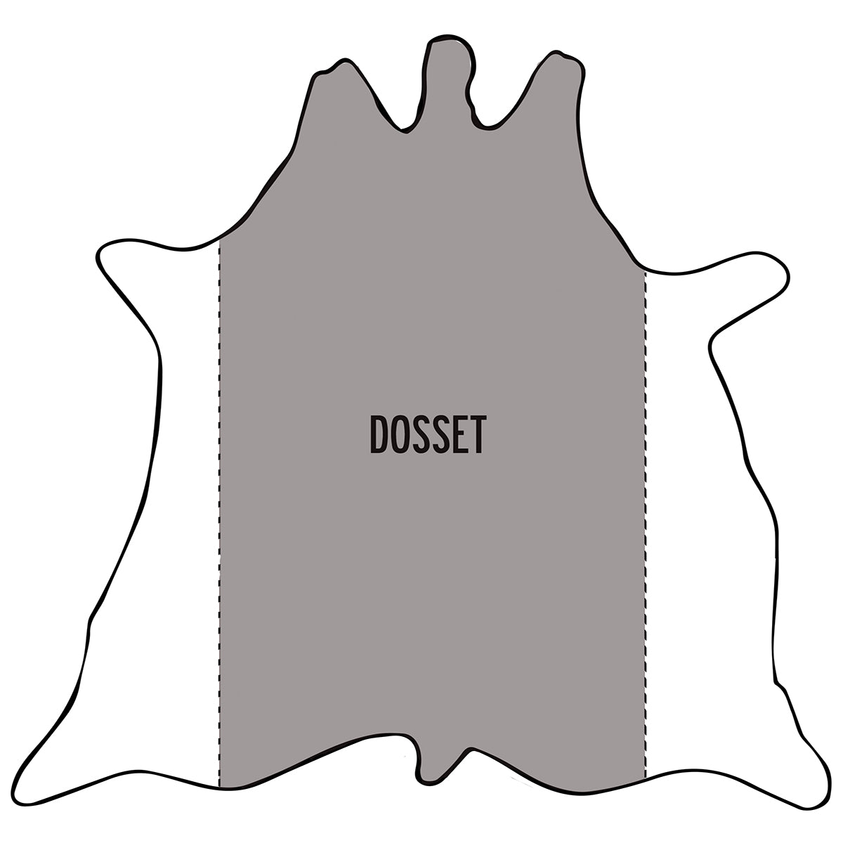 Lanière en cuir de dosset tannage végétal - NATUREL - Ép 4mm - Deco Cuir