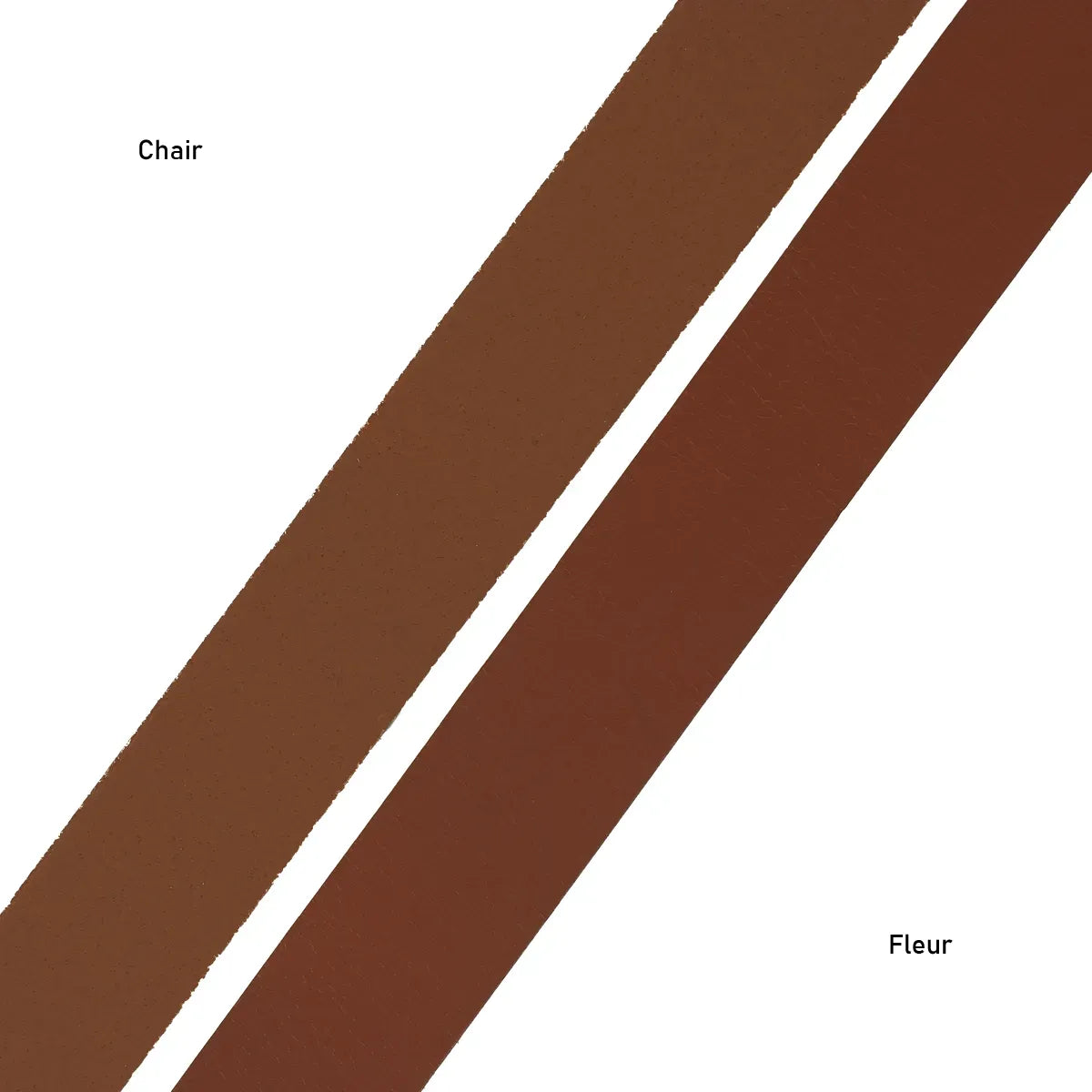 Sangles cognac - Cuir tannage végétal