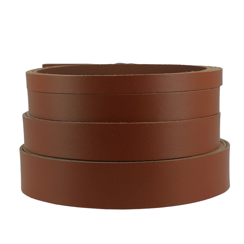 Lanières cuir de collet cognac 