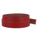 Lanière cuir de vachette rouge foncé