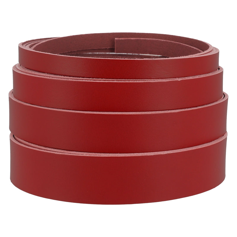 Sangles cuir rouge foncé - Tannage végétal