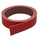 Sangles cuir rouge au grain lisse