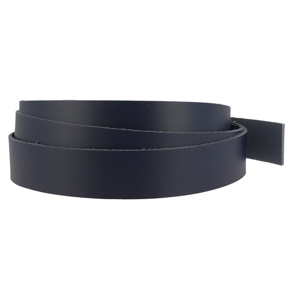 Lanière cuir bleu marine