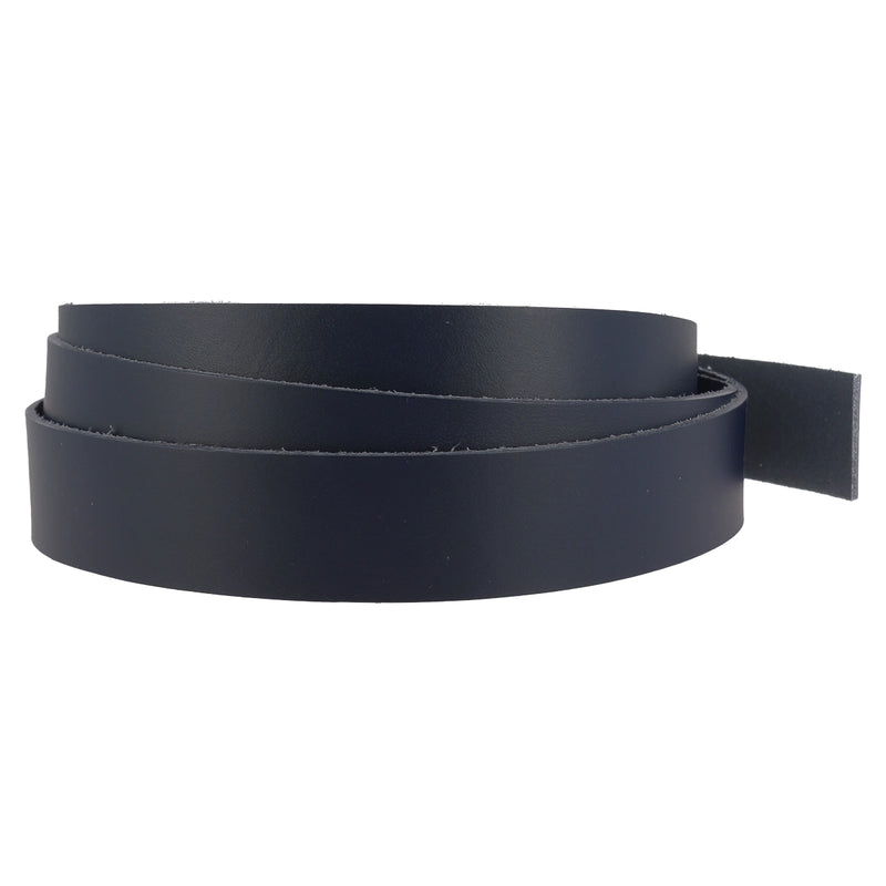 Lanière cuir bleu marine