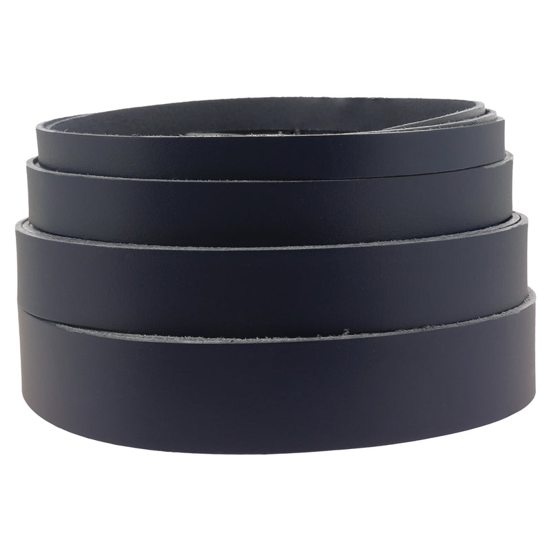 Sangles cuir bleu marine