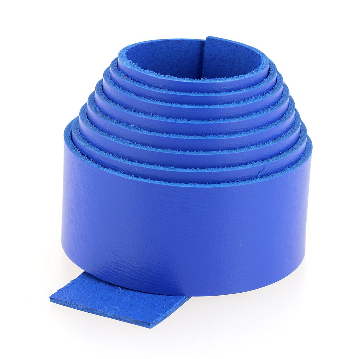 Sangle en cuir de veau DIVA - BLEU ROI J80