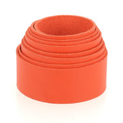Lanière en cuir de vachette SATINATO orange, style élégant, pour sac ou accessoire, fabriquée par Autres.