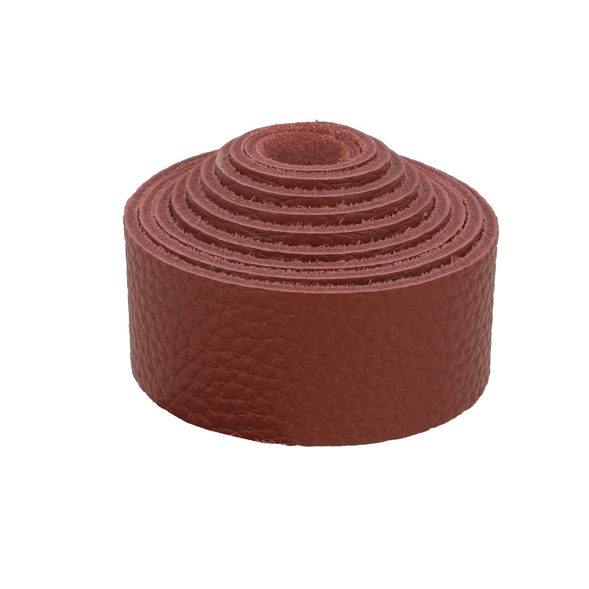 Sangle en cuir GROGRAIN - ROUGE BRIQUE K17