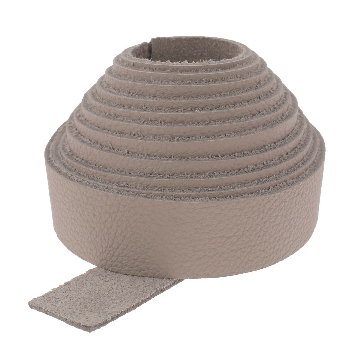 Sangle en cuir de veau SANDY - TAUPE K22 - Deco Cuir