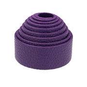 Lanières en cuir GROGRAIN violettes, style élégant, pour accessoires ou sacs, fabriquées par une marque non spécifiée.