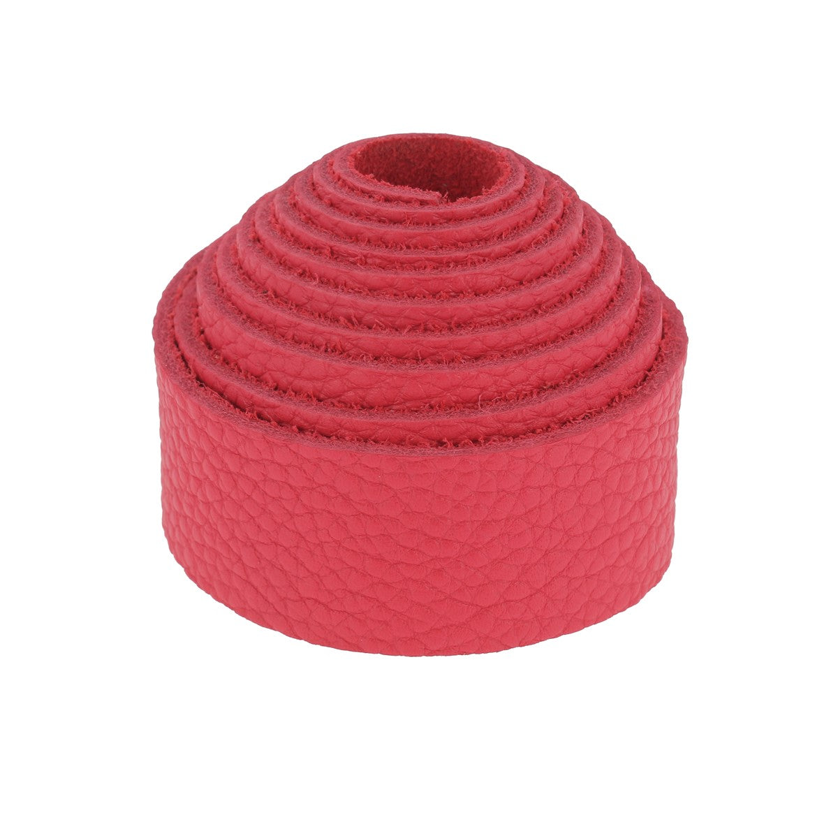 Sangle en cuir GROGRAIN - ROSE FRAMBOISE K27