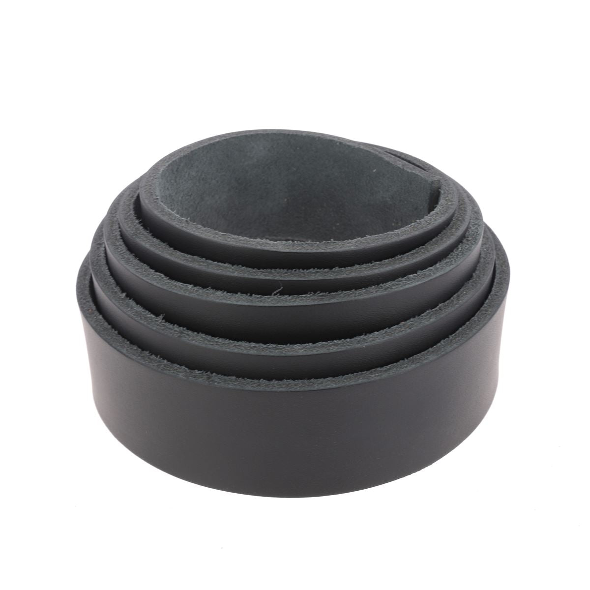 Lanière en cuir de croupon tannage végétal - NOIR N58 - Ép 3,4mm - Deco Cuir