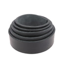 Lanière en cuir de croupon tannage végétal - NOIR N58 - Ép 3,4mm - Deco Cuir