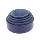 Lanière en cuir de croupon tannage végétal - BLEU N70 - Ép 3,4mm - Deco Cuir