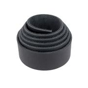 Lanière en cuir de taurillon grain poussière noir mat, 2,8 mm d'épaisseur, pour accessoires ou artisanat.