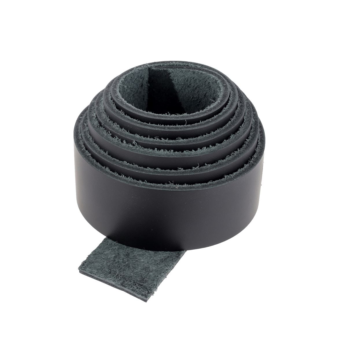 Sangle en cuir de taurillon lisse - NOIR N96 - Ép 2,8mm - Deco Cuir