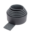 Sangle en cuir de taurillon grain poussière 19mm - NOIR R38 - Ép 2,8mm