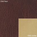 Cuir collet tannage végétal SAUVAGE - CHÂTAIGNE