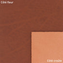 Pièce de cuir de collet tannage végétal SAUVAGE MAT - COGNAC SAU21 - Deco Cuir