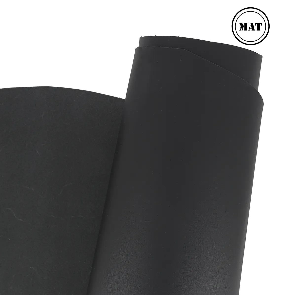 Cuir de collet tannage végétal - SAUVAGE MAT - Noir SAU24 - Deco cuir