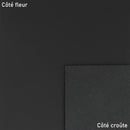 Pièce de cuir collet tannage végétal SAUVAGE MAT - NOIR SAU24 - Deco cuir