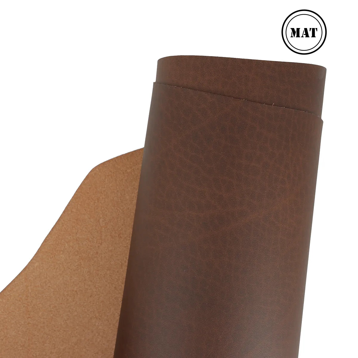 Cuir de collet tannage végétal - SAUVAGE MAT - Châtaigne SAU29 - Deco cuir