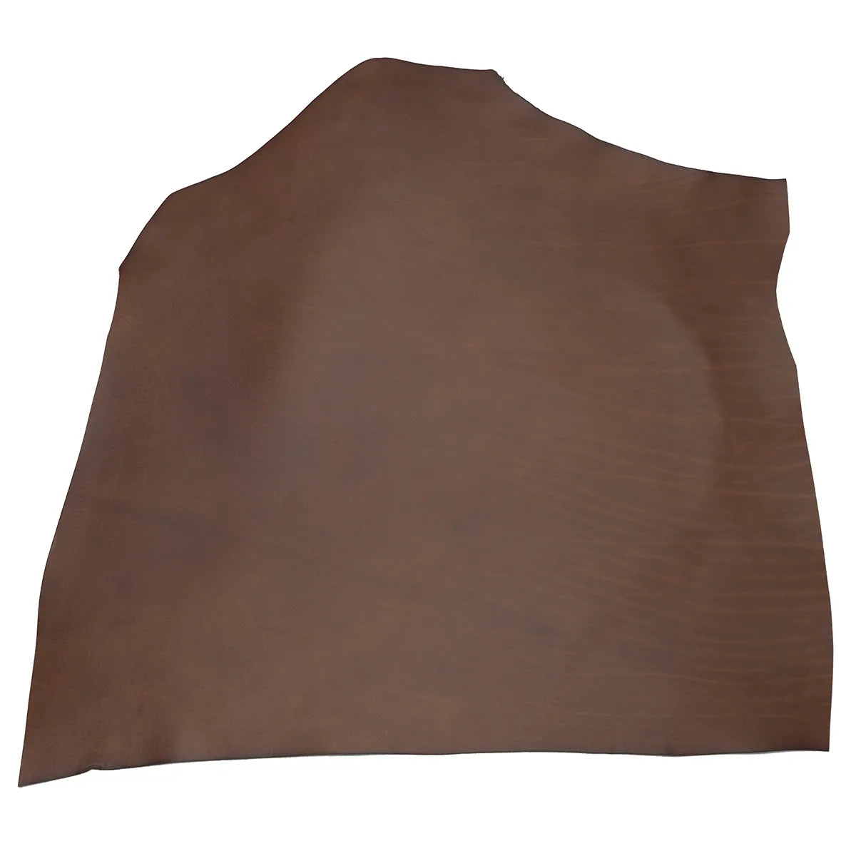 Peau de cuir végétal sauvagemat châtaigne, peau entière de collet tannage naturel, cuir souple et de haute qualité.