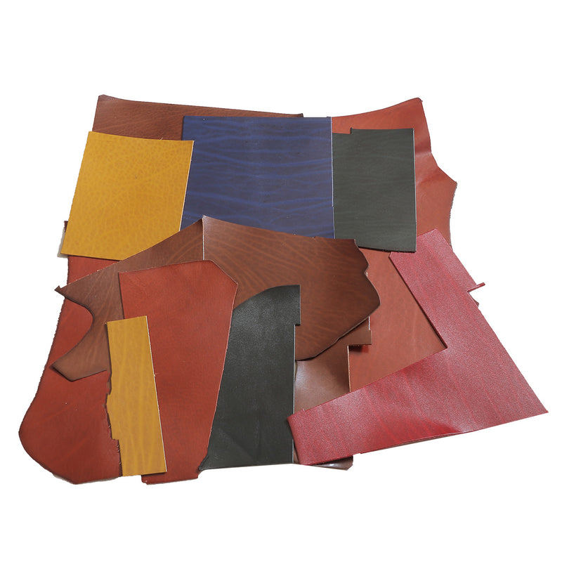 500g de chutes de cuir de collet tannage végétal SAUVAGE