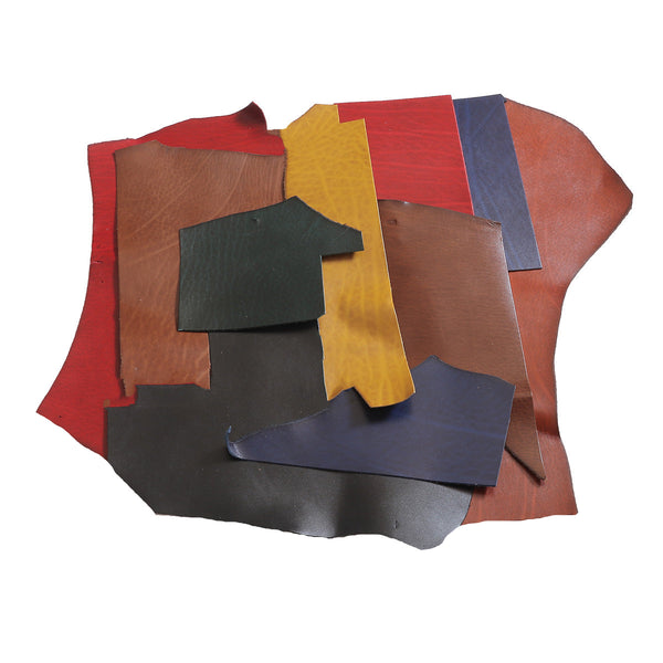 500g de chutes de cuir de collet tannage végétal SAUVAGE