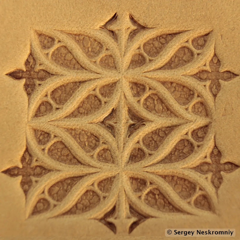 Matoir cuir Sergey Neskromniy n° 238 - Motif géométrique