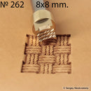 Tampon cuir Sergey Neskromniy n° 262 - Basketweave tressage 3 cordes