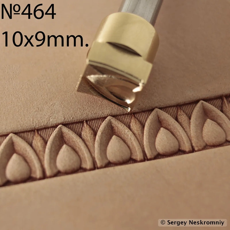 Timbre cuir Sergey Neskromniy n° 464 - Bordure décorative