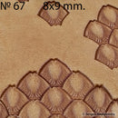 Timbre cuir Sergey Neskromniy n°67 - écaille de serpent