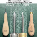 Différences entre les alênes aux pinces standards et PRO de la marque OKA