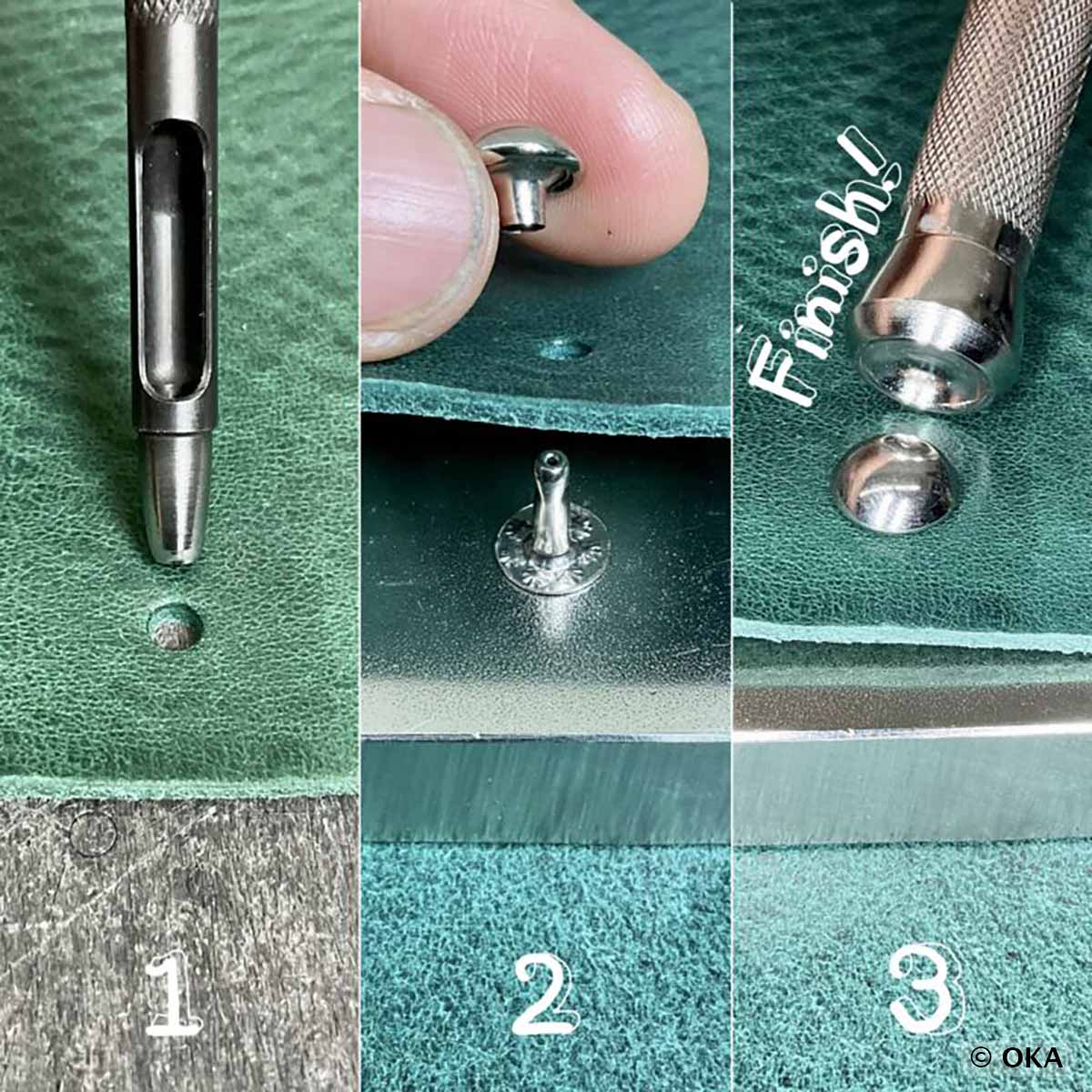 Outil de pose pour rivets bombés - Oka