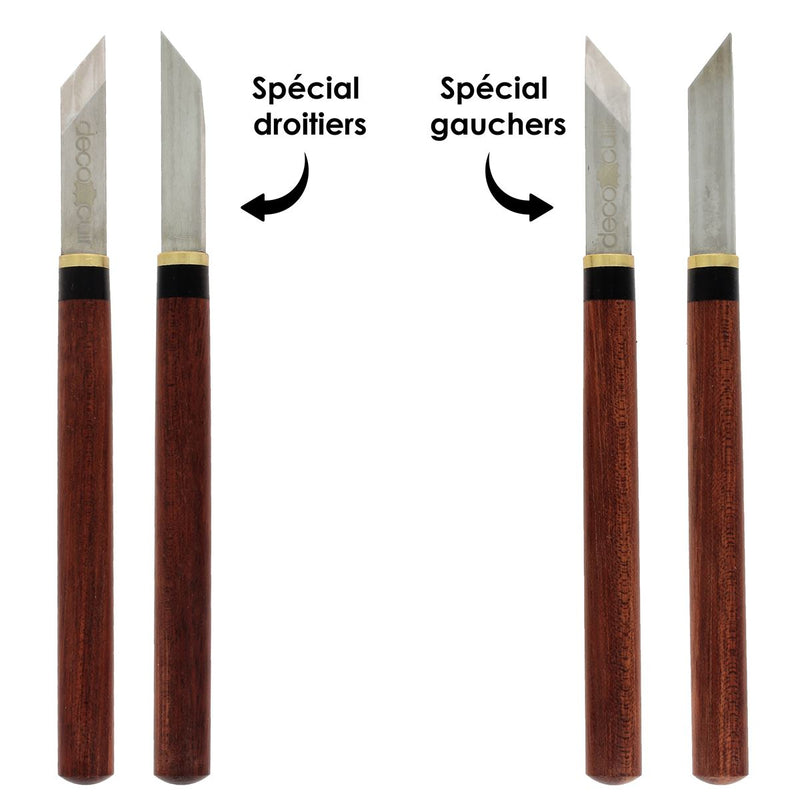 Couteau scalpel bois exotique - Deco Cuir