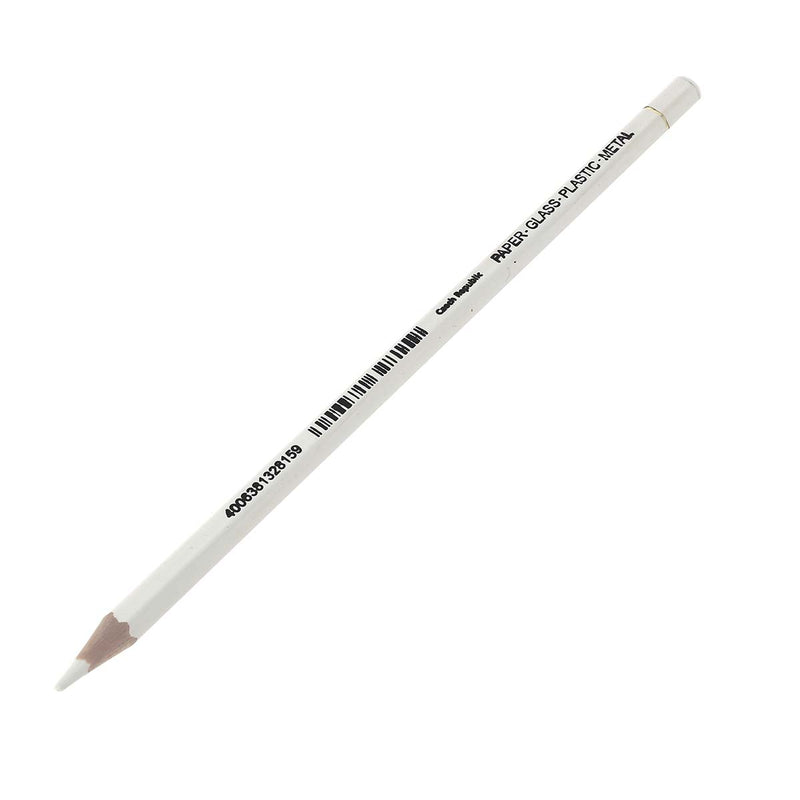 Crayon blanc aquarellable Stabilo 8052 pour écrire et effacer facilement les marquages sur cuir tannage minéral