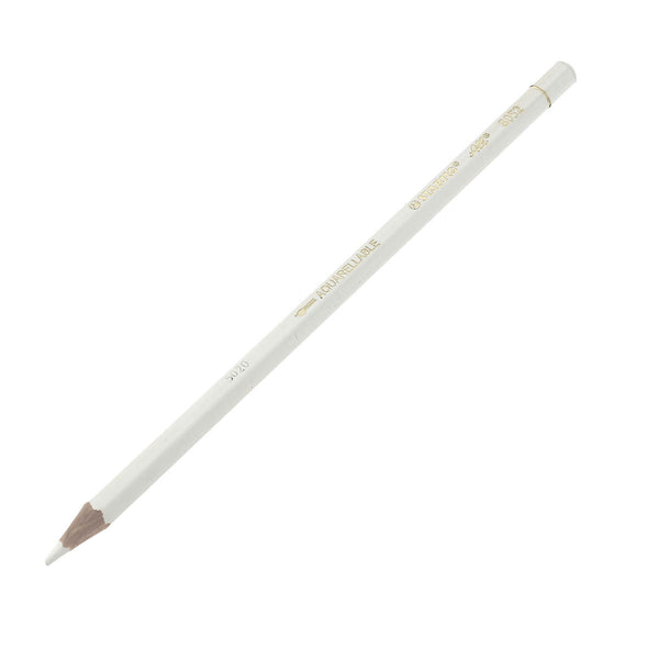 Crayon blanc aquarellable Stabilo 8052 pour écrire et effacer facilement les tracés sur cuir tannage minéral