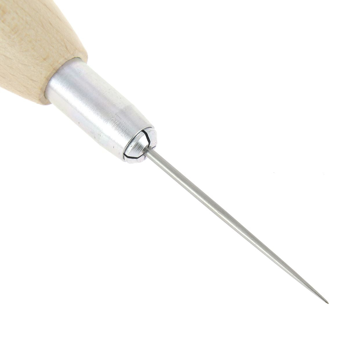 Lame d'alêne ronde avec manche à vis - Couture du cuir à la main