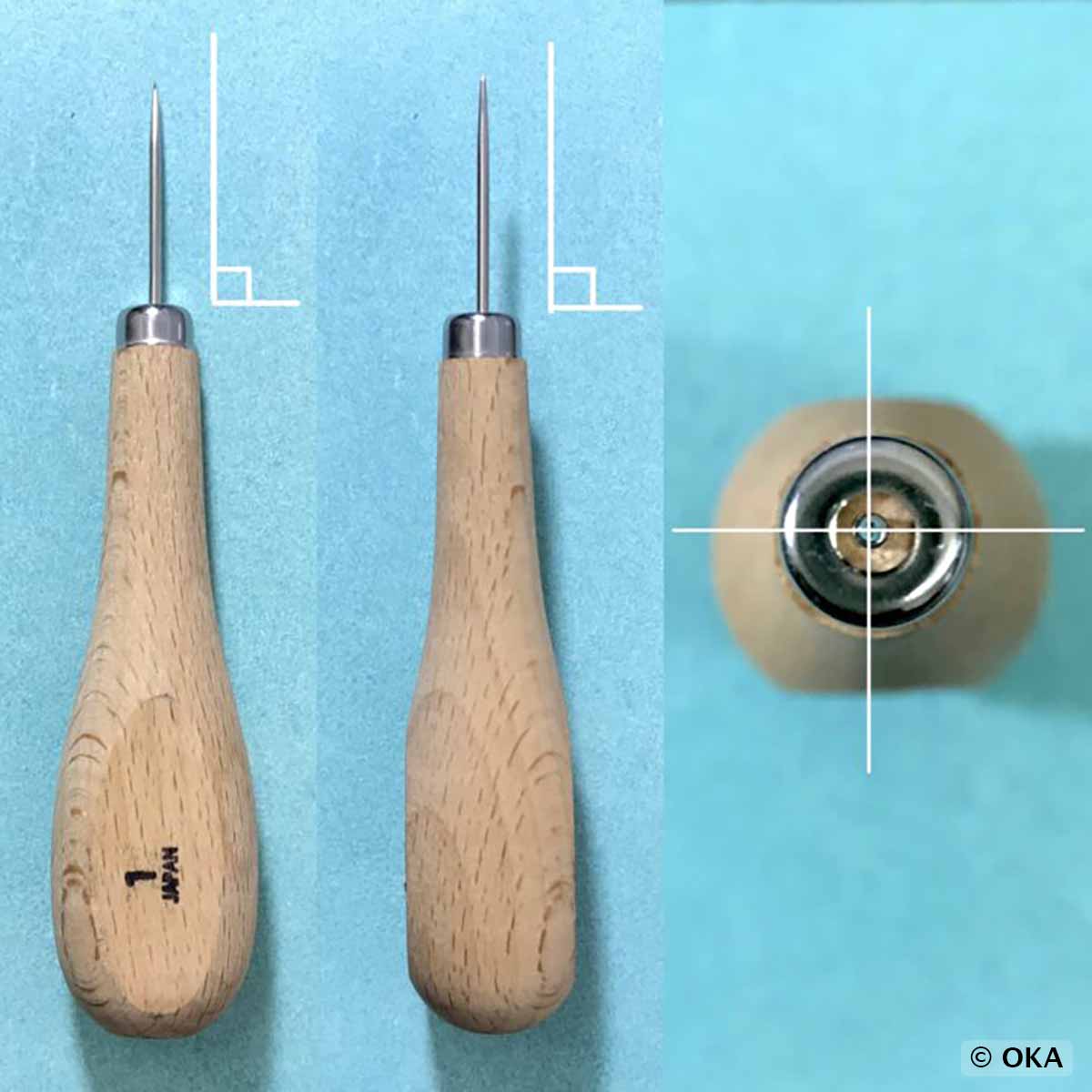 Alêne ronde pour la couture du cuir - OKA Japon