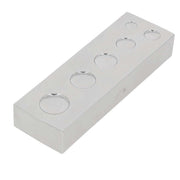 Enclume 6 alvéoles pour pose de rivets et boutons pression - Oka