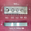 Enclume 6 tailles pour poser rivets et boutons pression sur cuir