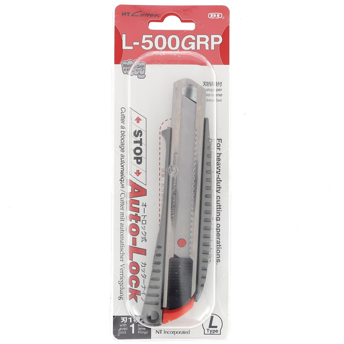 NT Cutter L 500 GRP - Lame 18 mm - Découpe cuir épais