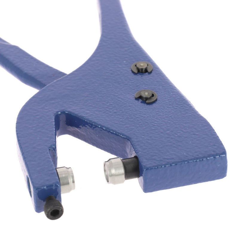 Outil de pose pour rivets simple ou double calotte avec la pince manuelle bleue