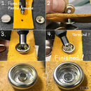 Outil de pose pour boutons pression - Gamme PRO en acier trempé - Oka - Deco Cuir