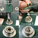 Outil de pose pour boutons pression - Gamme PRO en acier trempé - Oka - Deco Cuir