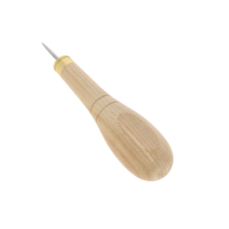 Alêne losange - Couture du cuir à la main - Lame en acier trempée et manche en bois résistant