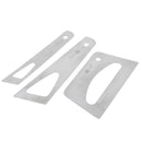 Jeu de 3 spatules fines pour colle en inox - Deco Cuir