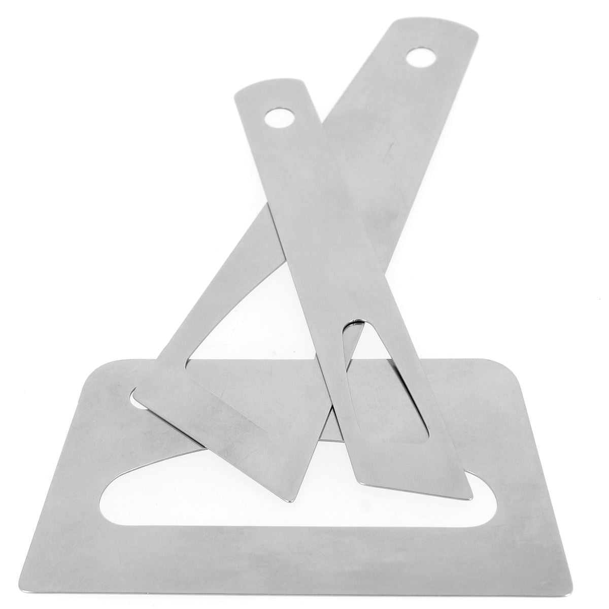 3 spatules fines en inox - Collage du cuir - Deco Cuir