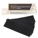 Boite de 10 feuilles de papier de verre 25x75mm - Grain 180